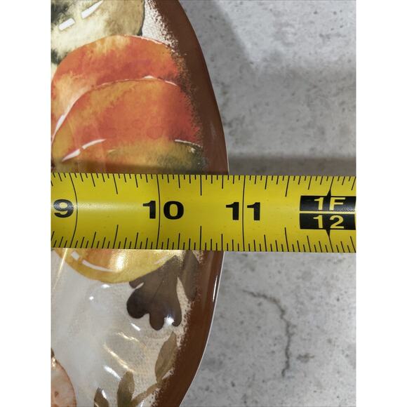 Set 4 Rachel Ashwell Harvest Fall Pumpkins Thanksgiving Melamine Dinner Plates - Picture 5 of 7